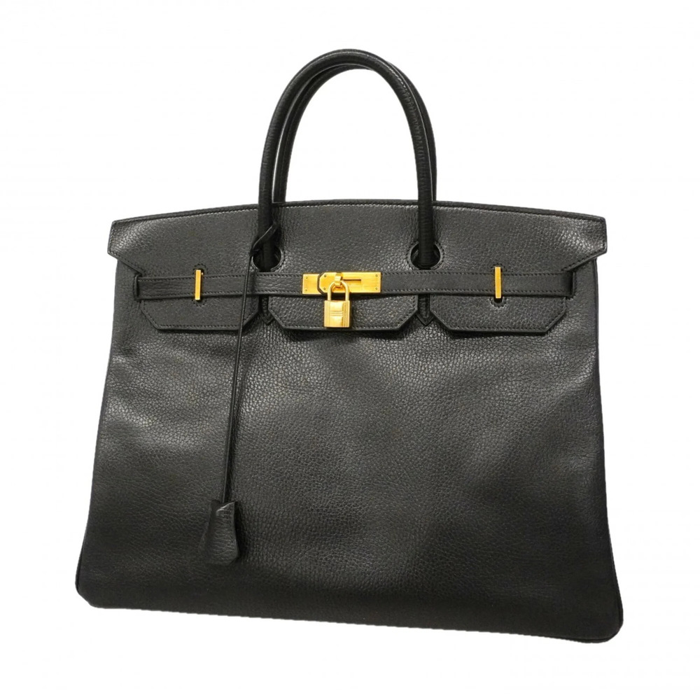 Hermes Birkin 40 Handbag, Ardennes Leather, Black, with Y stamp, Men's, P3105430